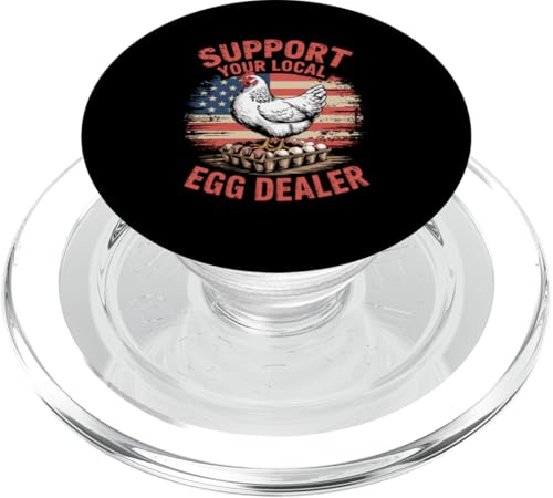 Unterstützen Sie Ihren lokalen Eierhändler PopSockets PopGrip für MagSafe von Local Egg Dealer Gifts for Men and Women