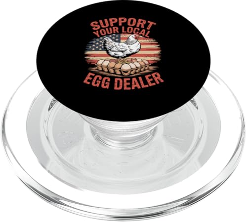 Unterstützen Sie Ihren lokalen Eierhändler PopSockets PopGrip für MagSafe von Local Egg Dealer Gifts for Men and Women