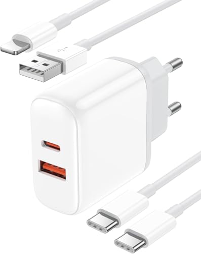 iPhone Ladekabel Schnellladekabel und Ladegerät iPhone [2Pack 2M] 20W iPhone Charger mit Kompatibel mit iPhone 15/15 Pro/15 Pro Max/15 Plus/16/16 Pro/16 Pro Max/16 Plus/14/13/12/11/XR/XS Max Locatis von Locatis