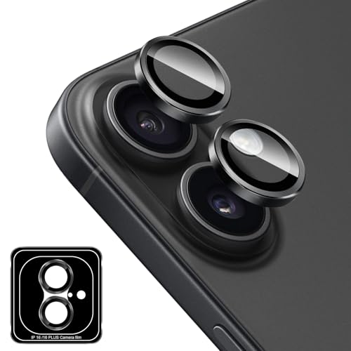 Locofun Kameraschutz für iPhone 16 / iPhone 16 Plus 5G für Panzerglas, 9H Härte Einzeln Kamera Schutzfolie, Anti-Kratzen Individuelle Ring aus Metall Linse Folie Schutzglas -Schwarz Locofun Kameraschutz für iPhone 16 / iPhone 16 Plus 5G für Panzerglas, 9H Härte Einzeln Kamera Schutzfolie, Anti-Kratzen Individuelle Ring aus Metall Linse Folie Schutzglas -Schwarz von Locofun