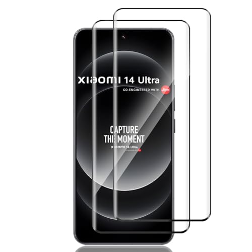 Locofun Schutzfolie für Xiaomi 14 Ultra für Panzerglas [2 Stück], 9H Härte Panzer Schutz Glas Panzerfolie, Anti- Kratzer DisplaySchutzfolie Schutzglas von Locofun