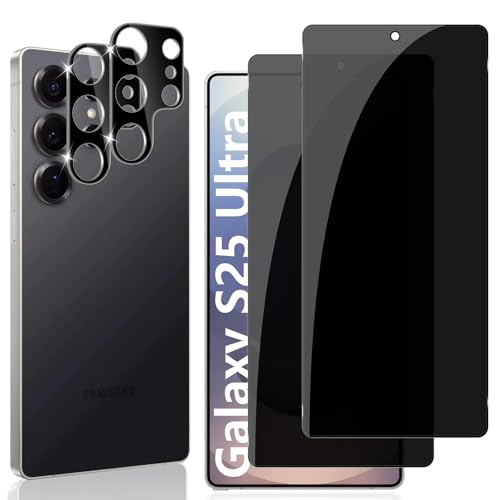 Locofun Sichtschutz für Samsung Galaxy S25 Ultra 5G für Panzerglas, 2 Stück Anti Spy Panzer Schutz Glas und 2 Stück Kameraschutz, 9H Härte Sichtschutzfolie, Privacy Displayschutz Folie Locofun Sichtschutz für Samsung Galaxy S25 Ultra 5G für Panzerglas, 2 Stück Anti Spy Panzer Schutz Glas und 2 Stück Kameraschutz, 9H Härte Sichtschutzfolie, Privacy Displayschutz Folie von Locofun