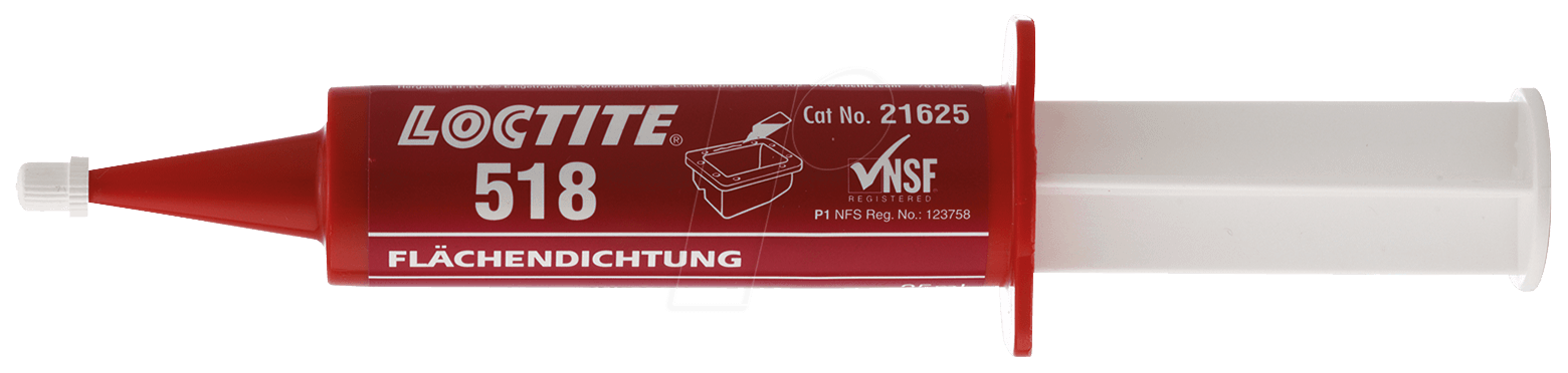 LOCTITE 518 25M - Dichtstoff, mittelfest, Spritze, 25 ml von Loctite