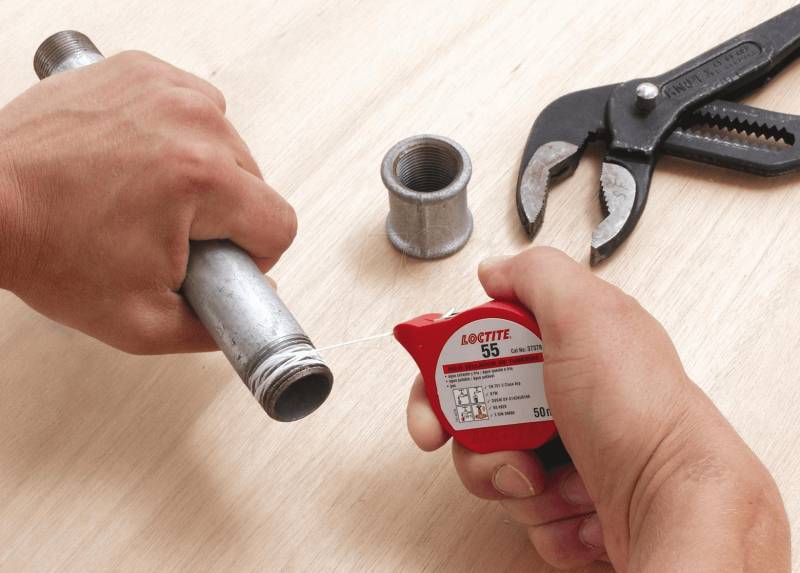 LOCTITE 55 50M - Gewindedichtung, nicht aushärtend, Rollenspender, 50 m von Loctite