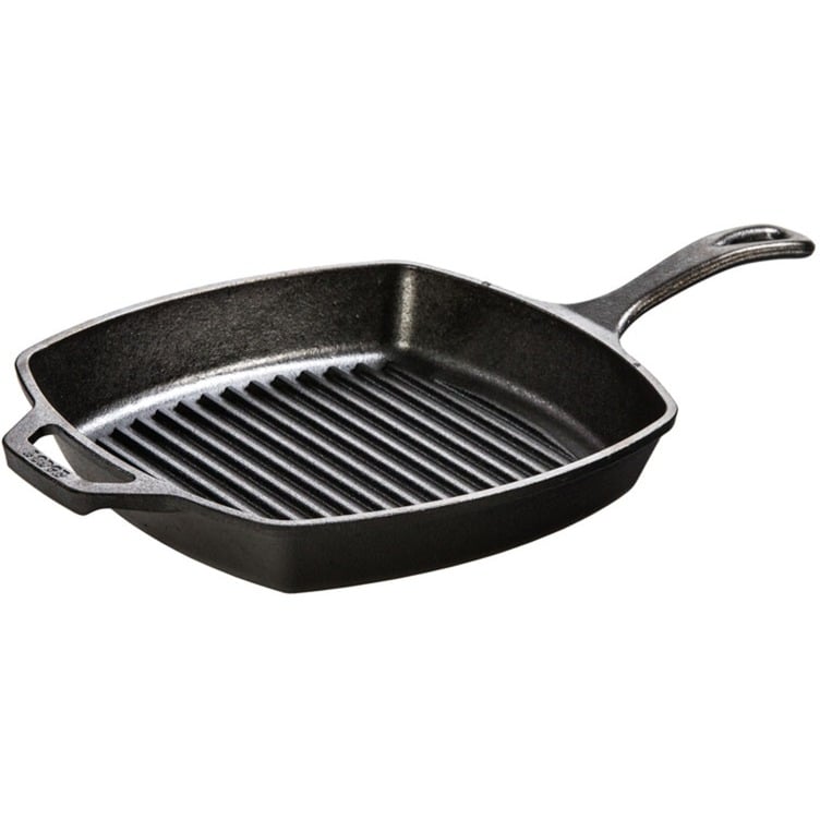 Grillpfanne L8SGP3 eckig, mit Stiel und Griff Grillpfanne L8SGP3 eckig, mit Stiel und Griff von Lodge