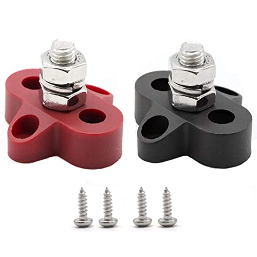 2 Stück 5/16 Zoll DC 48 V Sammelschienenklemmenblock M8 Plus-Negativverteilungsbolzen für Wohnmobil, Boot 2 Stück 5/16 Zoll DC 48 V Sammelschienenklemmenblock M8 Plus-Negativverteilungsbolzen für Wohnmobil, Boot von Lodokdre