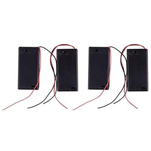 Lodokdre 4 x AA 3V Batterie Halter Slot Wired ON/Off-Schalter mit Abdeckung von Lodokdre