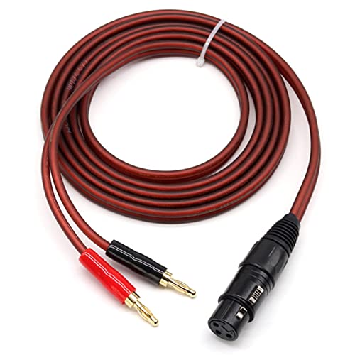 XLR-Bananen-Lautsprecherkabel, 3-Polige XLR-Buchse Bananenstecker, Audiokabel, Vergoldeter 4-Mm-Stecker XLR3 Pro HiFi XLR-Bananen-Lautsprecherkabel, 3-Polige XLR-Buchse Bananenstecker, Audiokabel, Vergoldeter 4-Mm-Stecker XLR3 Pro HiFi von Lodokdre