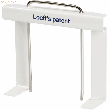 50 x Loeffs Patent Abheftbügel Archivboy 4548 weiß von Loeffs Patent