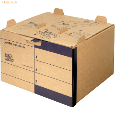 Loeffs Patent Archivbox Jumbo Container 4004 28x42,5x40cm Wellpappe br von Loeffs Patent