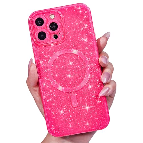 LoeoeL Schutzhülle für iPhone 14 Pro Max, Glitzer, Mag-Safe, glitzernd, magnetisch, Silikon, kompatibel mit Magsafe-Handyhülle für Frauen, mädchenhaft, niedlich, funkelnd, leuchtendes TPU, Hartschale LoeoeL Schutzhülle für iPhone 14 Pro Max, Glitzer, Mag-Safe, glitzernd, magnetisch, Silikon, kompatibel mit Magsafe-Handyhülle für Frauen, mädchenhaft, niedlich, funkelnd, leuchtendes TPU, Hartschale von LoeoeL