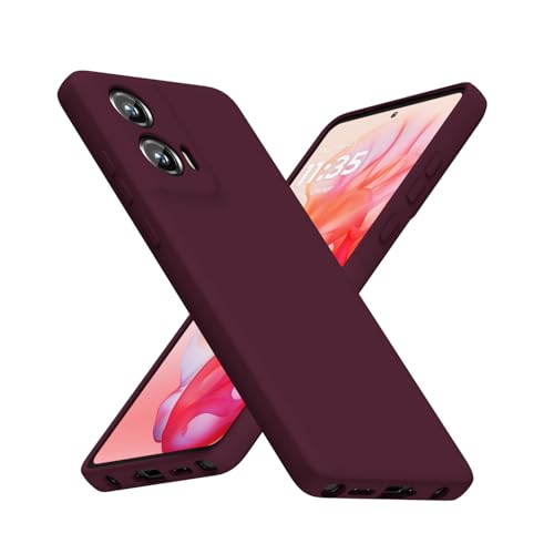 LoeoeL Schutzhülle für Motorola Moto G Stylus 5g 2024, Silikon, minimalistisch, ultradünn, weiches Gummi-Gel, einfarbig, matt, TPU, süßes Design und Kamera-Abdeckung, Burgunderrot/Kastanienbraun LoeoeL Schutzhülle für Motorola Moto G Stylus 5g 2024, Silikon, minimalistisch, ultradünn, weiches Gummi-Gel, einfarbig, matt, TPU, süßes Design und Kamera-Abdeckung, Burgunderrot/Kastanienbraun von LoeoeL