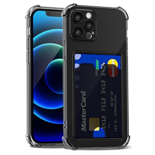 LoeoeL Schutzhülle für iPhone 12, Brieftasche, Geldbörse für Damen und Herren, dünn, dünn, transparent, mit Kartenfach, Kreditkartenfach, transparent, weiches TPU-Silikon, mit harter Kamera-Abdeckung LoeoeL Schutzhülle für iPhone 12, Brieftasche, Geldbörse für Damen und Herren, dünn, dünn, transparent, mit Kartenfach, Kreditkartenfach, transparent, weiches TPU-Silikon, mit harter Kamera-Abdeckung von LoeoeL