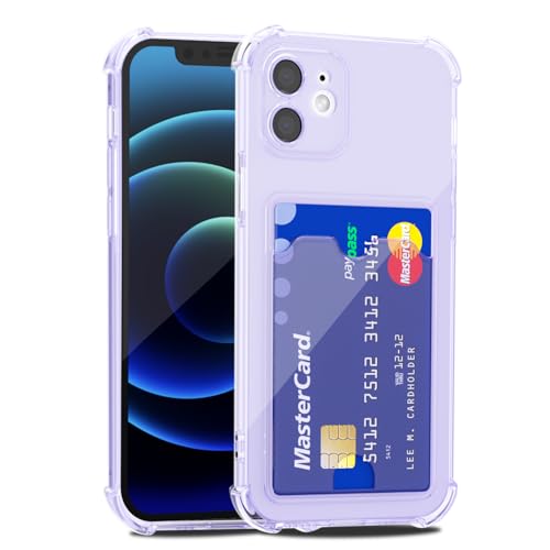 LoeoeL Schutzhülle für iPhone 12, Brieftasche, Geldbörse für Damen und Herren, dünn, schlank, transparent, mit Kartenfach, Kreditkartenschlitz, transparent, weiches TPU-Silikon, mit harter LoeoeL Schutzhülle für iPhone 12, Brieftasche, Geldbörse für Damen und Herren, dünn, schlank, transparent, mit Kartenfach, Kreditkartenschlitz, transparent, weiches TPU-Silikon, mit harter von LoeoeL