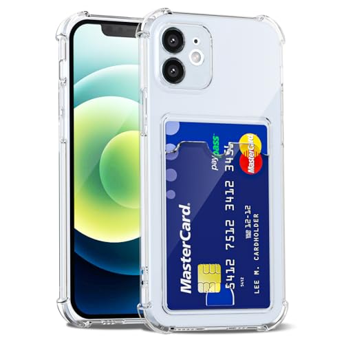 LoeoeL Schutzhülle für iPhone 12 Mini, Brieftasche, Geldbörse für Damen und Herren, dünn, dünn, transparent, mit Kartenfach, Kreditkartenfach, transparent, weiches TPU-Silikon, mit harter LoeoeL Schutzhülle für iPhone 12 Mini, Brieftasche, Geldbörse für Damen und Herren, dünn, dünn, transparent, mit Kartenfach, Kreditkartenfach, transparent, weiches TPU-Silikon, mit harter von LoeoeL