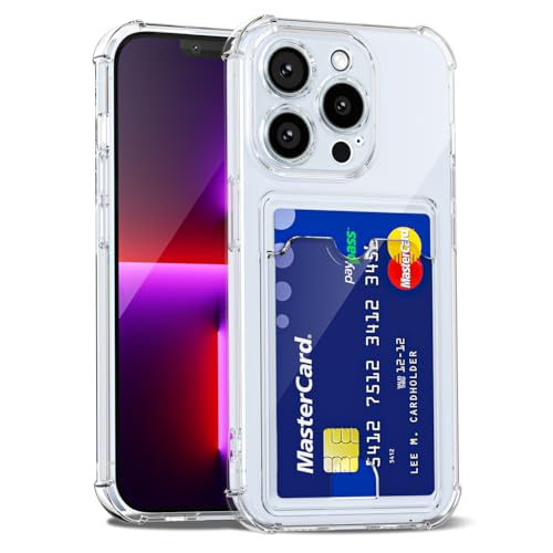 LoeoeL Schutzhülle für iPhone 13 Pro, Brieftasche, Geldbörse für Damen und Herren, dünn, dünn, transparent, mit Kartenfach, Kreditkartenfach, transparent, weiches TPU-Silikon, mit harter LoeoeL Schutzhülle für iPhone 13 Pro, Brieftasche, Geldbörse für Damen und Herren, dünn, dünn, transparent, mit Kartenfach, Kreditkartenfach, transparent, weiches TPU-Silikon, mit harter von LoeoeL