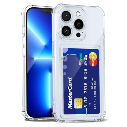 LoeoeL Schutzhülle für iPhone 13 Pro Max, Brieftasche, Geldbörse für Damen und Herren, dünn, dünn, transparent, mit Kartenfach, Kreditkartenfach, transparent, weiches TPU-Silikon, mit harter LoeoeL Schutzhülle für iPhone 13 Pro Max, Brieftasche, Geldbörse für Damen und Herren, dünn, dünn, transparent, mit Kartenfach, Kreditkartenfach, transparent, weiches TPU-Silikon, mit harter von LoeoeL
