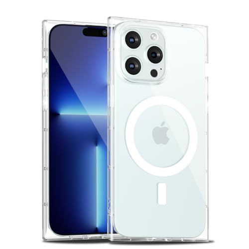 LoeoeL Schutzhülle für iPhone 13 Pro Max, transparent, rechteckig, magnetisch, kompatibel mit Magsafe-Handyhülle für Frauen, schlank, dünn, transparent, niedliches Designer, trendiges, ästhetisches LoeoeL Schutzhülle für iPhone 13 Pro Max, transparent, rechteckig, magnetisch, kompatibel mit Magsafe-Handyhülle für Frauen, schlank, dünn, transparent, niedliches Designer, trendiges, ästhetisches von LoeoeL