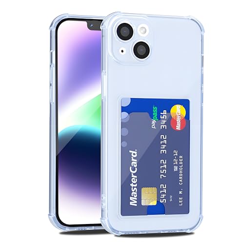 LoeoeL Schutzhülle für iPhone 14 Plus, Brieftasche, Geldbörse für Damen und Herren, dünn, dünn, transparent, mit Kartenfach, Kreditkartenfach, transparent, weiches TPU-Silikon, mit Kamera-Schutz LoeoeL Schutzhülle für iPhone 14 Plus, Brieftasche, Geldbörse für Damen und Herren, dünn, dünn, transparent, mit Kartenfach, Kreditkartenfach, transparent, weiches TPU-Silikon, mit Kamera-Schutz von LoeoeL