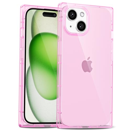 LoeoeL Schutzhülle für iPhone 14 Plus/15 Plus, S-Quadrat, rechteckig, dünn, transparent, mädchenhaft, Y2k, niedliches Designer-Handyhülle für Frauen, trendiges, ästhetisches Design, weiches LoeoeL Schutzhülle für iPhone 14 Plus/15 Plus, S-Quadrat, rechteckig, dünn, transparent, mädchenhaft, Y2k, niedliches Designer-Handyhülle für Frauen, trendiges, ästhetisches Design, weiches von LoeoeL