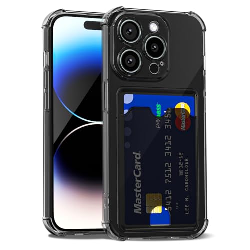LoeoeL Schutzhülle für iPhone 14 Pro, Brieftasche, Geldbörse für Damen und Herren, dünn, dünn, transparent, mit Kartenfach, Kreditkartenfach, transparent, weiches TPU-Silikon, mit harter LoeoeL Schutzhülle für iPhone 14 Pro, Brieftasche, Geldbörse für Damen und Herren, dünn, dünn, transparent, mit Kartenfach, Kreditkartenfach, transparent, weiches TPU-Silikon, mit harter von LoeoeL