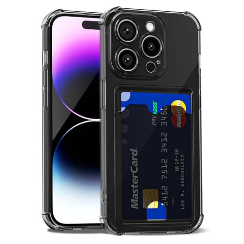 LoeoeL Schutzhülle für iPhone 14 Pro Max, Brieftasche, Geldbörse für Damen und Herren, dünn, dünn, transparent, mit Kartenfach, Kreditkartenfach, transparent, weiches TPU-Silikon, mit harter LoeoeL Schutzhülle für iPhone 14 Pro Max, Brieftasche, Geldbörse für Damen und Herren, dünn, dünn, transparent, mit Kartenfach, Kreditkartenfach, transparent, weiches TPU-Silikon, mit harter von LoeoeL