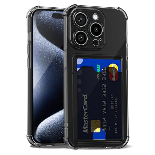 LoeoeL Schutzhülle für iPhone 15 Pro, Brieftasche, Geldbörse für Damen und Herren, dünn, dünn, transparent, mit Kartenfach, Kreditkartenfach, transparent, weiches TPU-Silikon, mit harter LoeoeL Schutzhülle für iPhone 15 Pro, Brieftasche, Geldbörse für Damen und Herren, dünn, dünn, transparent, mit Kartenfach, Kreditkartenfach, transparent, weiches TPU-Silikon, mit harter von LoeoeL