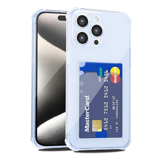 LoeoeL Schutzhülle für iPhone 15 Pro Max, Brieftasche, Geldbörse für Damen und Herren, dünn, dünn, transparent, mit Kartenfach, Kreditkartenfach, transparent, weiches TPU-Silikon, mit Kamera-Schutz LoeoeL Schutzhülle für iPhone 15 Pro Max, Brieftasche, Geldbörse für Damen und Herren, dünn, dünn, transparent, mit Kartenfach, Kreditkartenfach, transparent, weiches TPU-Silikon, mit Kamera-Schutz von LoeoeL