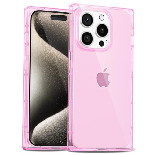LoeoeL Schutzhülle für iPhone 15 Pro Max, transparent, S-Quadrat, rechteckiger Rand, schmal, dünn, transparent, mädchenhaft, Y2k, niedliches Design, trendiges ästhetisches Design, weiche LoeoeL Schutzhülle für iPhone 15 Pro Max, transparent, S-Quadrat, rechteckiger Rand, schmal, dünn, transparent, mädchenhaft, Y2k, niedliches Design, trendiges ästhetisches Design, weiche von LoeoeL