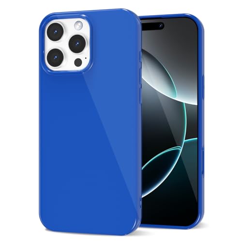 LoeoeL Schutzhülle für iPhone 16 Pro, Silikon, dünn, dünn, Fallschutz, glänzend, griffig, weiches Gummi-Gel, TPU-Stoßfänger, niedliches, trendiges, ästhetisches Design für Damen und Herren, Königsblau LoeoeL Schutzhülle für iPhone 16 Pro, Silikon, dünn, dünn, Fallschutz, glänzend, griffig, weiches Gummi-Gel, TPU-Stoßfänger, niedliches, trendiges, ästhetisches Design für Damen und Herren, Königsblau von LoeoeL