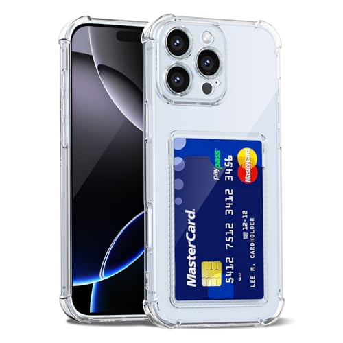 LoeoeL Schutzhülle für iPhone 16 Pro Max, Brieftasche, Geldbörse für Damen und Herren, dünn, dünn, transparent, mit Kartenfach, Kreditkartenfach, transparent, weiches TPU-Silikon, mit harter LoeoeL Schutzhülle für iPhone 16 Pro Max, Brieftasche, Geldbörse für Damen und Herren, dünn, dünn, transparent, mit Kartenfach, Kreditkartenfach, transparent, weiches TPU-Silikon, mit harter von LoeoeL