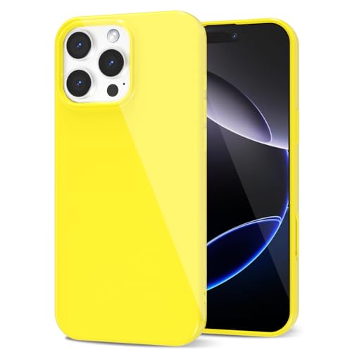 LoeoeL Schutzhülle für iPhone 16 Pro Max, Silikon, dünn, dünn, Fallschutz, glänzende Griffigkeit, weiches Gummi-Gel, schützendes TPU-Stoßfänger, niedliches, trendiges, ästhetisches Design für Damen von LoeoeL