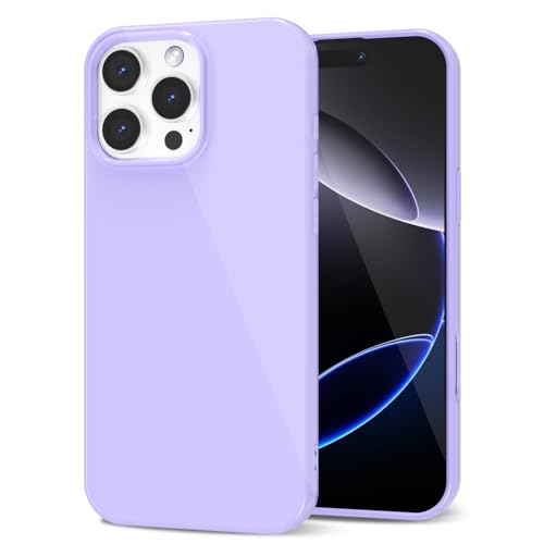 LoeoeL Schutzhülle für iPhone 16 Pro Max aus Silikon, dünn, dünn, Fallschutz, glänzend, griffig, weiches Gummi-Gel, TPU-Stoßfänger, niedliches, trendiges, ästhetisches Design für Damen und Herren von LoeoeL
