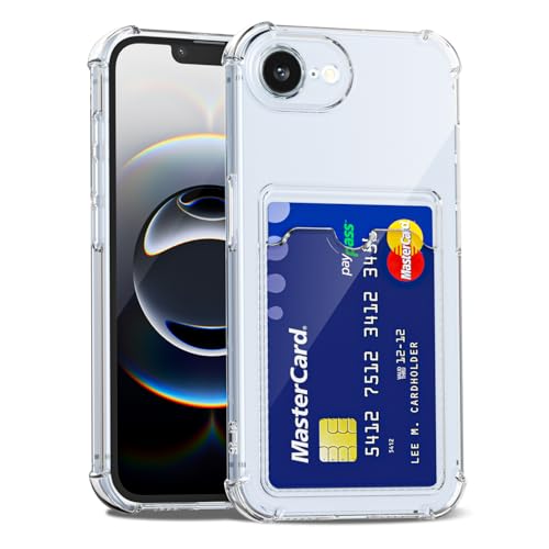 LoeoeL Schutzhülle für iPhone 16e, Brieftasche, Geldbörse für Damen und Herren, dünn, dünn, transparent, mit Kartenfach, Kreditkartenfach, transparent, weiches TPU-Silikon, mit harter Kamera-Abdeckung LoeoeL Schutzhülle für iPhone 16e, Brieftasche, Geldbörse für Damen und Herren, dünn, dünn, transparent, mit Kartenfach, Kreditkartenfach, transparent, weiches TPU-Silikon, mit harter Kamera-Abdeckung von LoeoeL