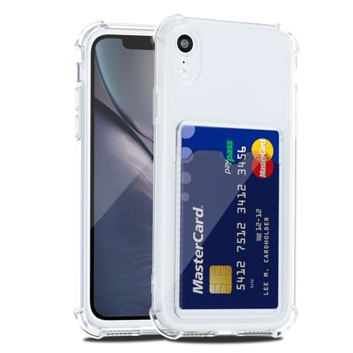LoeoeL Schutzhülle für iPhone XR, Brieftasche, Geldbörse für Damen und Herren, dünn, dünn, transparent, mit Kartenfach, Kreditkartenschlitz, transparent, weiches TPU-Silikon mit harter LoeoeL Schutzhülle für iPhone XR, Brieftasche, Geldbörse für Damen und Herren, dünn, dünn, transparent, mit Kartenfach, Kreditkartenschlitz, transparent, weiches TPU-Silikon mit harter von LoeoeL