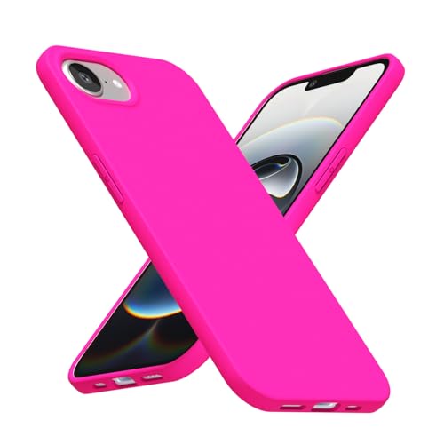 LoeoeL Silikon-Schutzhülle für iPhone 16e, fluoreszierendes Neonpink, helle Farbe, mattes TPU, minimalistisch, ultradünn, weiches Gummi-Gel, niedlich, für Damen und Herren, Kamera-Abdeckung LoeoeL Silikon-Schutzhülle für iPhone 16e, fluoreszierendes Neonpink, helle Farbe, mattes TPU, minimalistisch, ultradünn, weiches Gummi-Gel, niedlich, für Damen und Herren, Kamera-Abdeckung von LoeoeL