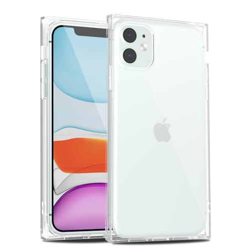 LoeoeL Transparente Schutzhülle für iPhone 11, S-Quadrat, rechteckig, schmal, dünn, transparent, mädchenhaft, Y2k, niedliches Designer-Handyhülle, trendiges, ästhetisches Design, weiche LoeoeL Transparente Schutzhülle für iPhone 11, S-Quadrat, rechteckig, schmal, dünn, transparent, mädchenhaft, Y2k, niedliches Designer-Handyhülle, trendiges, ästhetisches Design, weiche von LoeoeL