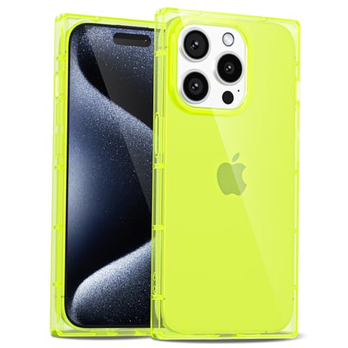 LoeoeL Transparente Schutzhülle für iPhone 15 Pro, S-Quadrat, rechteckiger Rand, schmal, dünn, transparent, mädchenhaft, Y2k, niedliches Designer-Handyhülle für Frauen, trendiges, ästhetisches Design LoeoeL Transparente Schutzhülle für iPhone 15 Pro, S-Quadrat, rechteckiger Rand, schmal, dünn, transparent, mädchenhaft, Y2k, niedliches Designer-Handyhülle für Frauen, trendiges, ästhetisches Design von LoeoeL