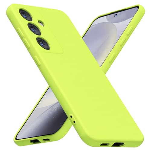 LoeoeL Silikon-Schutzhülle für Samsung Galaxy S24, Neon-Limettengrün, helle Farbe, mattes TPU, minimalistisch, ultradünn, weiches Gummi-Gel, niedlich, für Damen und Herren, Kamera-Schutz LoeoeL Silikon-Schutzhülle für Samsung Galaxy S24, Neon-Limettengrün, helle Farbe, mattes TPU, minimalistisch, ultradünn, weiches Gummi-Gel, niedlich, für Damen und Herren, Kamera-Schutz von LoeoeL