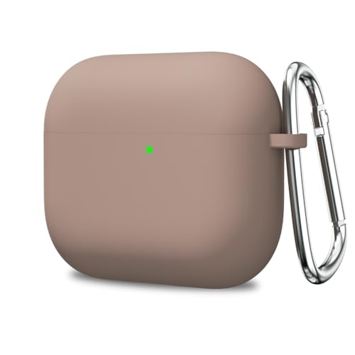 Loeoel Silikon-Schutzhülle für Airpods 4, niedliche Airpods-Hülle mit Schlüsselanhänger, matt, schmal, Gummi, weiches Gel, für Mädchen, ästhetisch, elegant, schlichtes Design, Braun / Schokolade Loeoel Silikon-Schutzhülle für Airpods 4, niedliche Airpods-Hülle mit Schlüsselanhänger, matt, schmal, Gummi, weiches Gel, für Mädchen, ästhetisch, elegant, schlichtes Design, Braun / Schokolade von LoeoeL