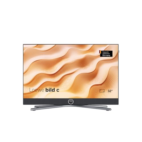 Loewe Bild c.32 Fernseher, 32 Zoll, Entwickelt in Deutschland, LED Display, HDR10, Dolby Atmos, Smart TV, Full HD, Integrierte Soundbar, HDMI und USB von Loewe