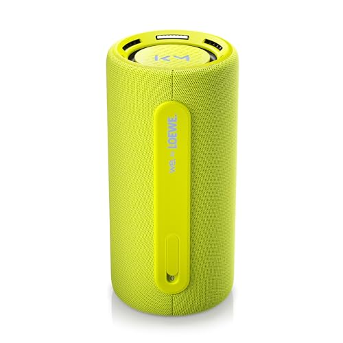 Loewe We. Hear pro neon, Bluetooth Lautsprecher, Kooperation mit Kylian Mbappé, 100 W, Wasserresistent IPX6, Tragbar, 24h Akku, Powerbank, 100W von Loewe