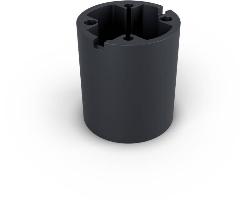 spacer table stand i Abstandhalter basaltgrau von Loewe