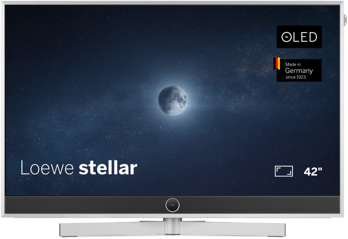 stellar. 42 dr+ 107 cm (42") OLED-TV alu brushed/concrete / F von Loewe