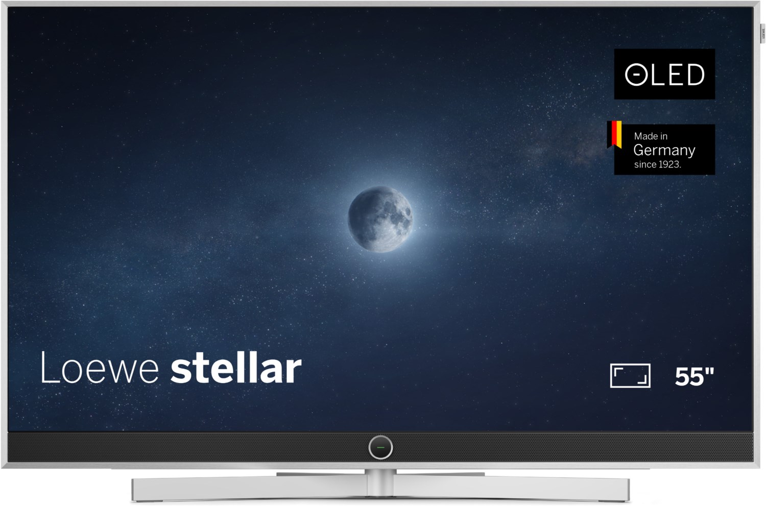 stellar. 55 dr+ 139 cm (55") OLED-TV alu brushed/concrete / E von Loewe