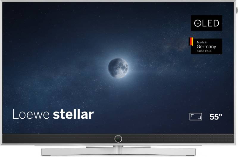 stellar. 55 dr+ 139 cm (55") OLED-TV alu brushed/concrete / E von Loewe