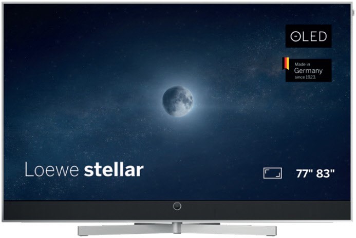 stellar. 77 dr+ 195 cm (77") OLED-TV alu brushed/alu / F von Loewe