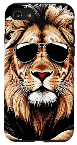 Löwen Safari Sonnenbrille Löwe Hülle für iPhone SE (2020) / 7 / 8 von Löwen Safari Designs Ajeli