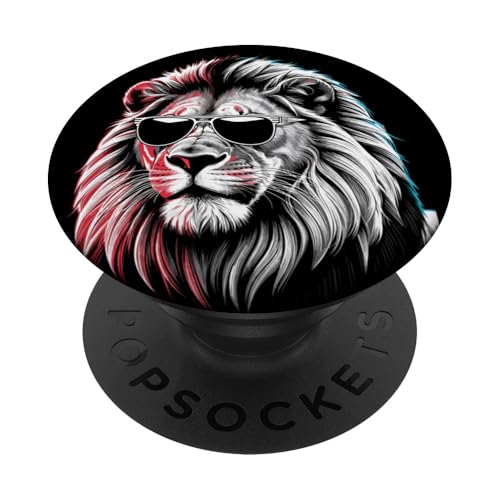 Löwen Safari Sonnenbrille Löwe PopSockets Klebender PopGrip von Löwen Safari Designs Ajeli
