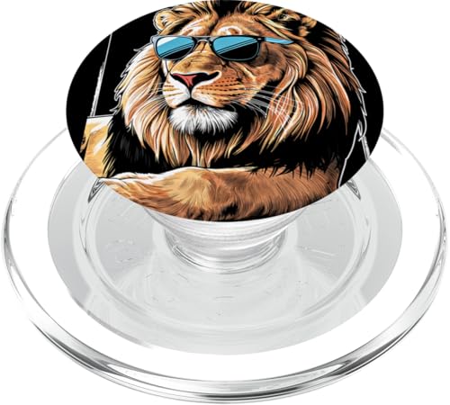 Löwen Safari Sonnenbrille Löwe PopSockets PopGrip für MagSafe von Löwen Safari Designs Ajeli